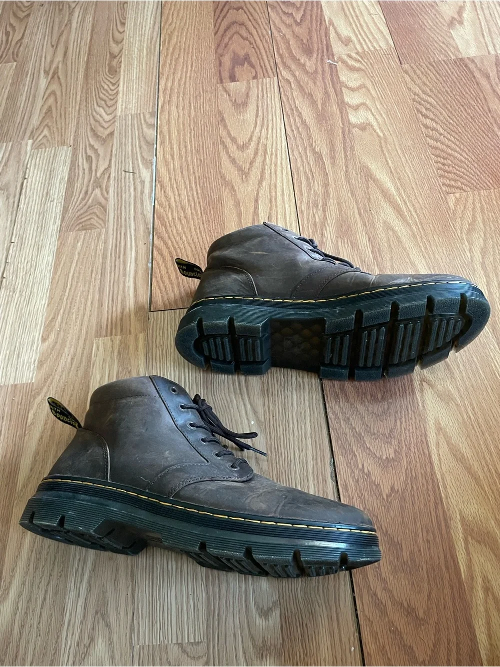 Dr. Martens Bonny Crazy Horse Leather Casual Boots in Dark Brown Size 13 M